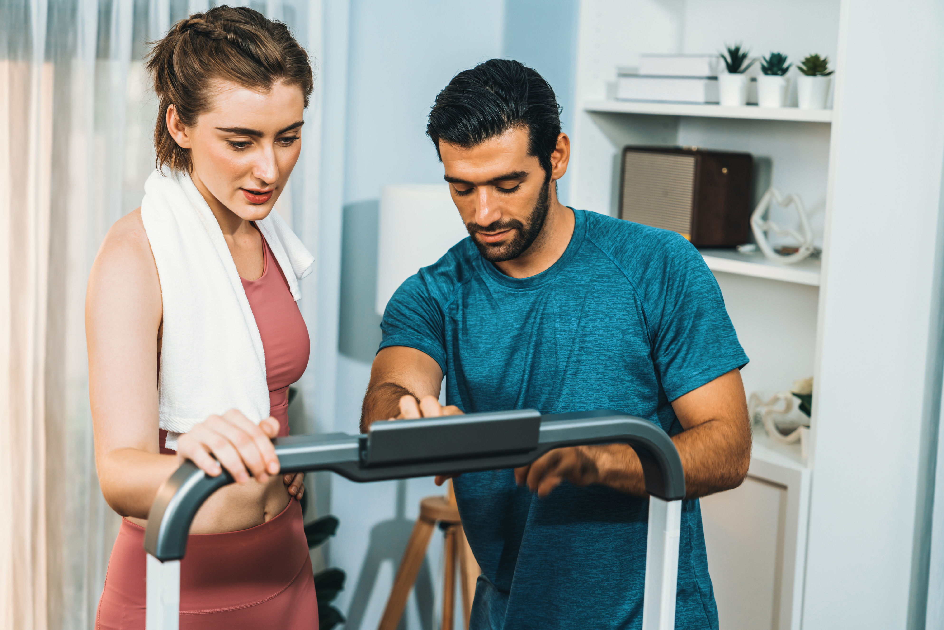 athletic body sporty young couple at Core Concept