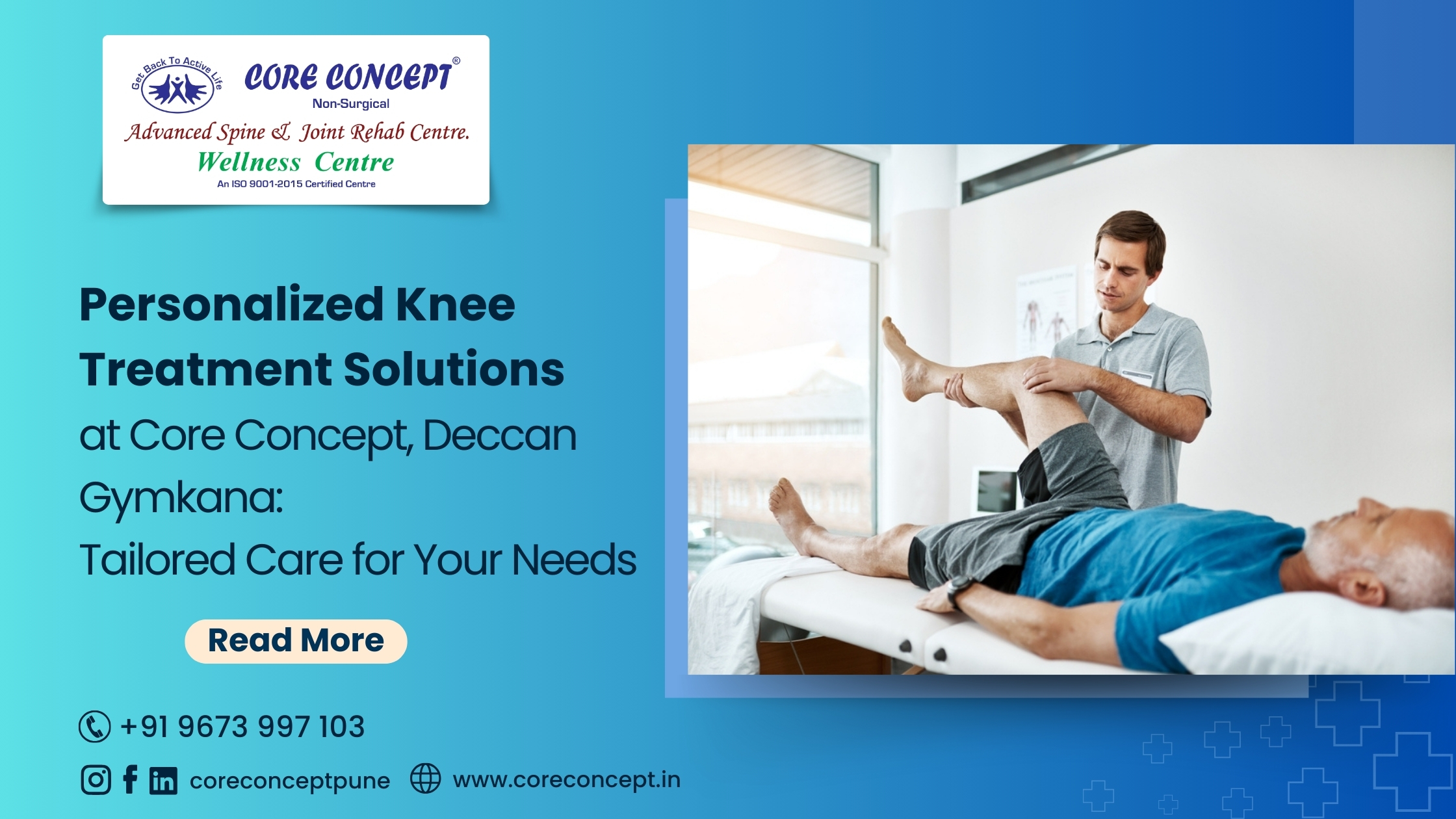 Personalized Knee Treatment Solutions at Core Concept, Deccan Gymkhana: Tailored Care for Your Needs