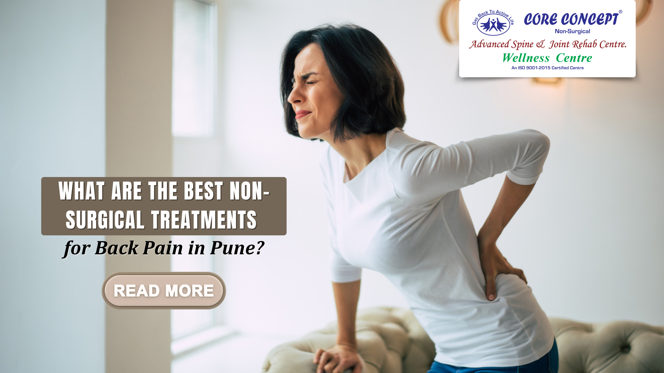 What are the best non-surgical treatments for back pain in Pune at Core Concept